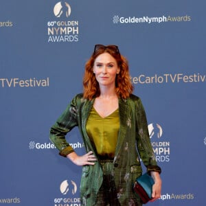 Audrey Fleurot lors du photocall de la cérémonie des Nymphes d'Or du 60ème festival de télévision de Monte Carlo au Grimaldi Forum à Monaco le 22 juin 2021.Cette année, beaucoup de lauréats seront présents en hologramme à cause des restrictions sanitaires © Bruno Bebert / Bestimage 