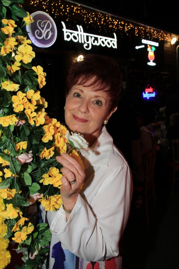 Fabienne Thibeault fête son anniversaire (70 ans) lors de la soirée de remise de la Fourchette d'Or au restaurant "l'Escale Bollywood" à Persan le 16 juin 2022. Le lendemain, Fabienne aura 70 ans. © Philippe Baldini / Bestimage 
