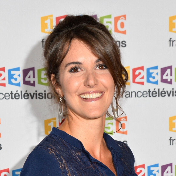 Fanny Agostini lors du photocall de la présentation de la nouvelle dynamique 2017-2018 de France Télévisions. Paris, le 5 juillet 2017. © Guirec Coadic/Bestimage