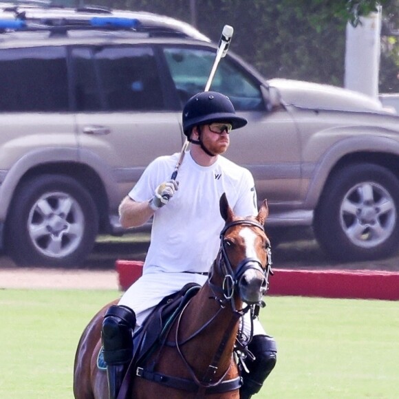 Meghan Markle, duchesse de Sussex soutient son mari le prince Harry, duc de Sussex et son équipe Los Padres lors d'une rencontre de polo à Santa Barbara. 