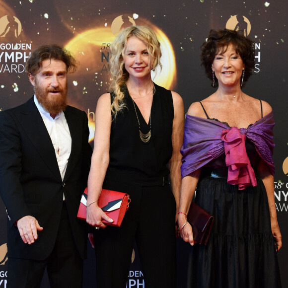 Thierry Fremont, Carole Richert et Chrystelle Labaude - 58e Festival de Télévision de Monte Carlo au Grimaldi Forum à Monaco, le 19 juin 2018. © Bruno Bebert/Bestimage