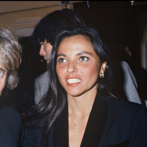 Le chanteur Christophe et sa femme Véronique à Paris en 1984