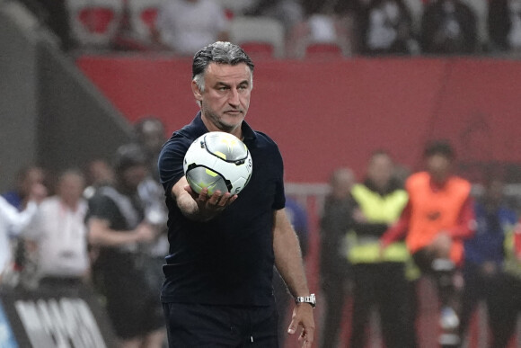 Christophe Galtier (entraineur de l OGC Nice) lors du match de championnat de Ligue 1 Uber Eats opposant l'OGC Nice à Lille (LOSC) au stade Allianz Riviera à Nice, FRance, le 14 mai 2022. Lille a gagné 3-1. © Norbert Scanella/Panoramic/Bestimage