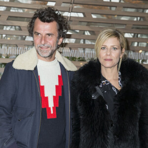 Eric Lartigau et sa femme Marina Foïs - People en Backstage et Front Raw du défilé de mode prêt-à-porter automne-hiver 2016/2017 "Vuitton" à Paris le 9 mars 2016. © Olivier Borde/Bestimage 