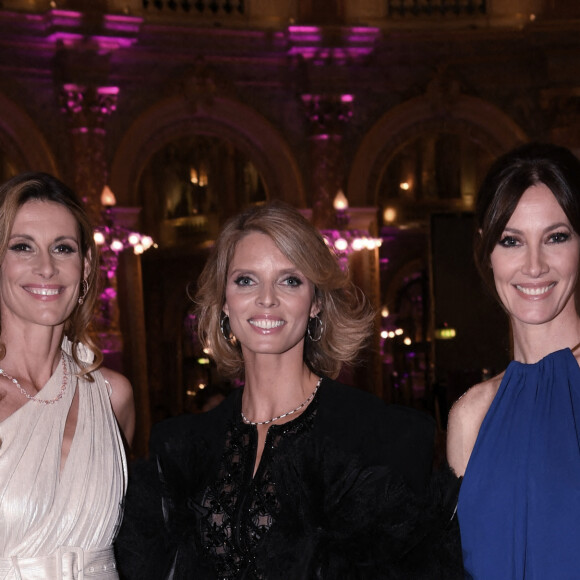 Sophie Thalmann, Sylvie Tellier et Mareva Galanter - Gala de l'association "Les bonnes fées" à l'InterContinental Paris, le 14 juin 2022. © Rachid Bellak / Bestimage