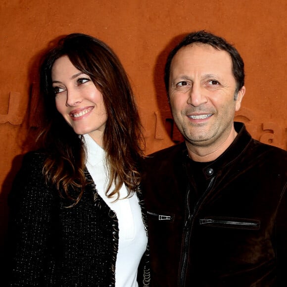 Mareva Galanter et son compagnon Arthur au village des internationaux de France de tennis à Roland Garros. © Dominique Jacovides / Bestimage