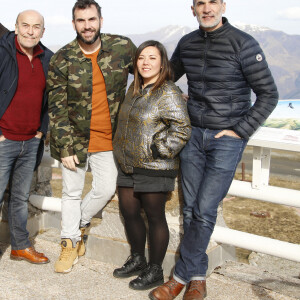 Thierry Heckendorn, Patrick Paroux ,Candiie, Laurent Ournac, Patrick Guérineau de Camping Paradis - Photocall lors du 22ème Festival des créations télévisuelles de Luchon. Le 8 février 2020 © Christophe Aubert via Bestimage