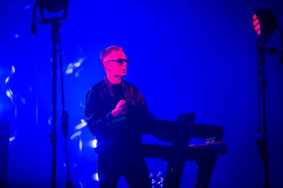 Andrew Fletcher - Le groupe Depeche Mode en concert au Pala Alpitour à Turin, premier concert de la tournée "Global Spirit". Le 9 décembre 2017 