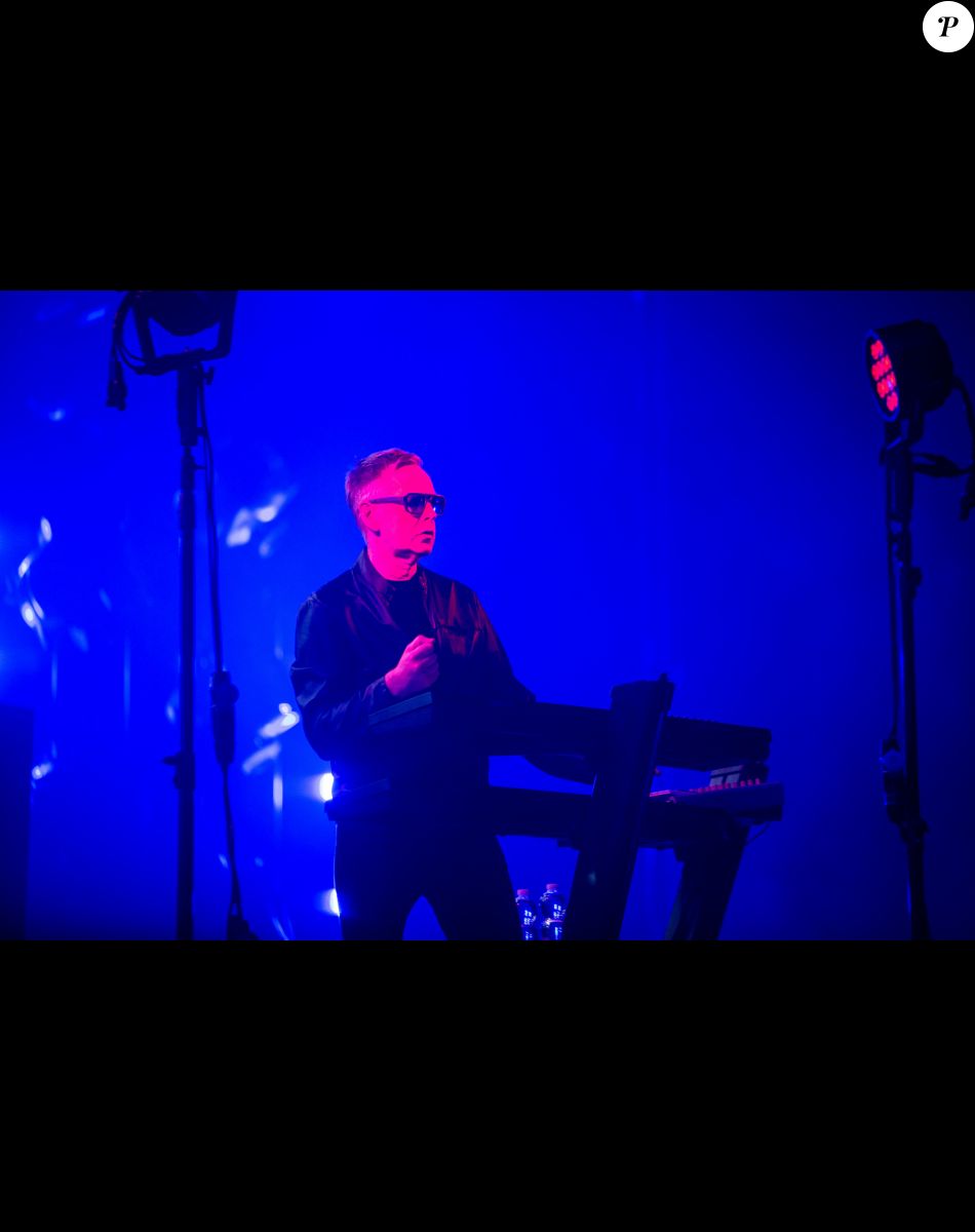 Andrew Fletcher - Le groupe Depeche Mode en concert au Pala Alpitour à Turin, premier concert de la tournée "Global Spirit". Le 9 décembre 2017