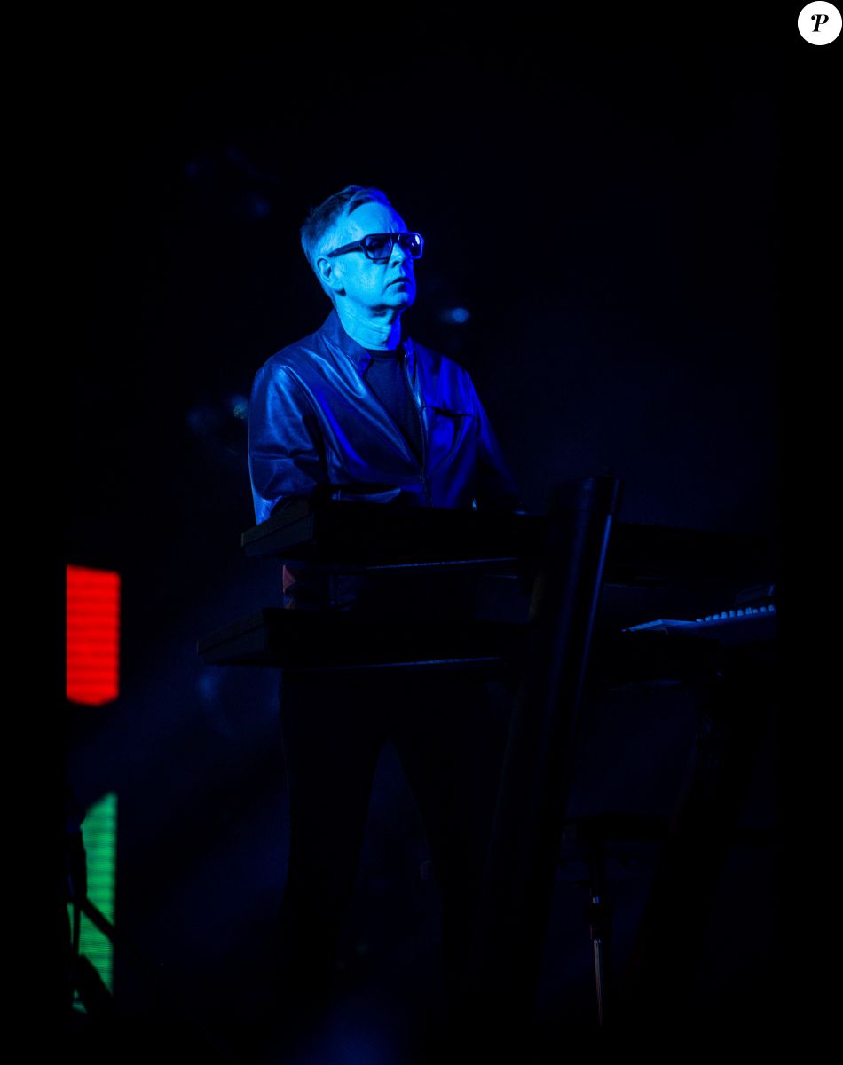 Andrew Fletcher - Le groupe Depeche Mode en concert au Pala Alpitour à Turin, premier concert de la tournée "Global Spirit". Le 9 décembre 2017
