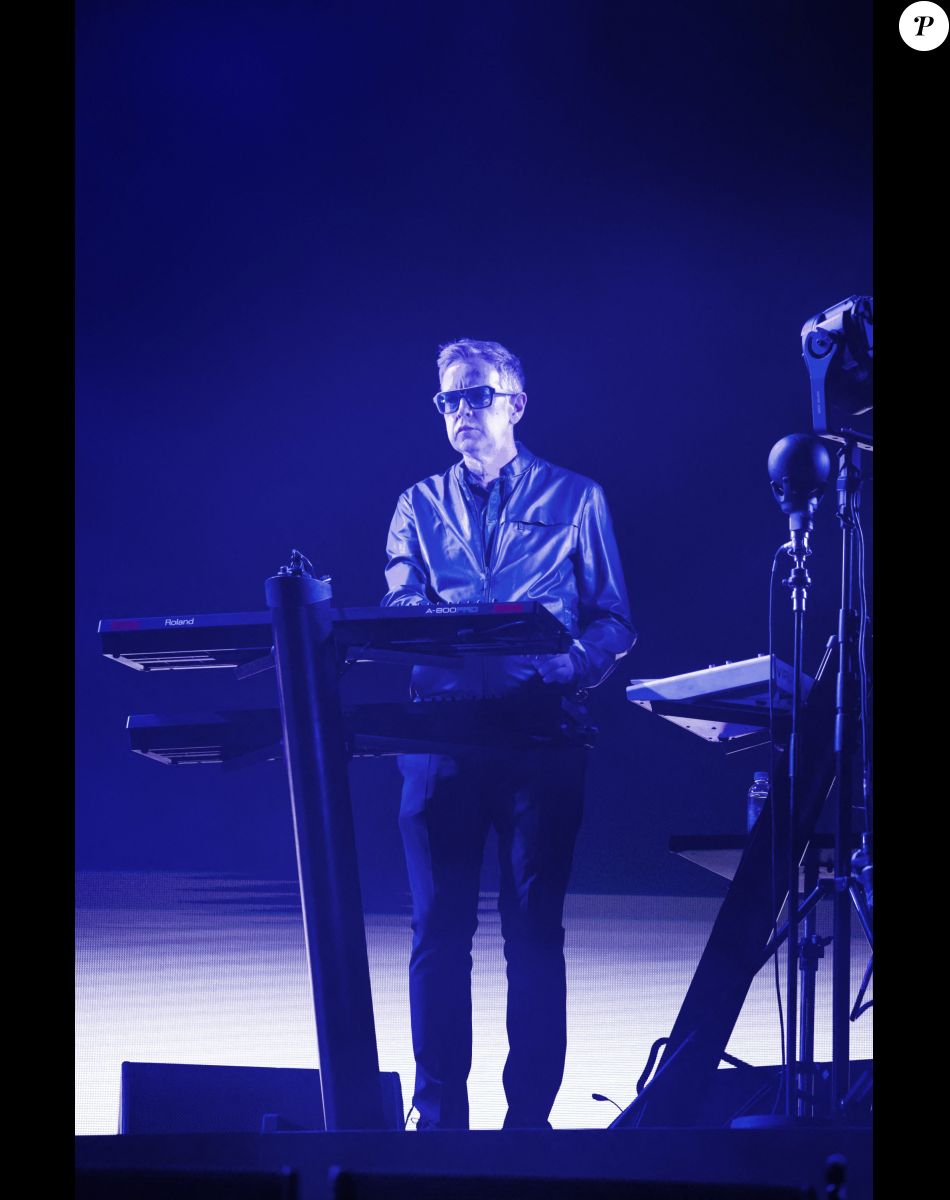 Andy Fletcher - Concert du groupe Depeche Mode à Stockholm en Suède le 5 mai 2017.