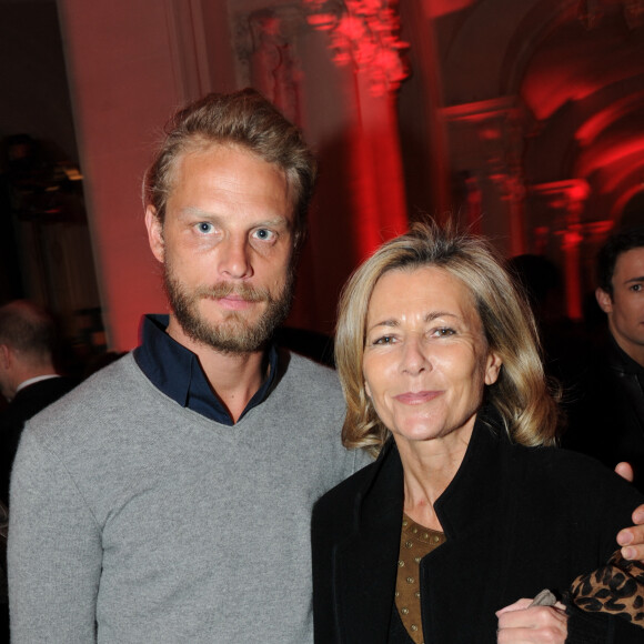 Arnaud Lemaire et Claire Chazal - 25 ans du magazine TV Mag Paris, le 09/02/2012 Plaza Athenee