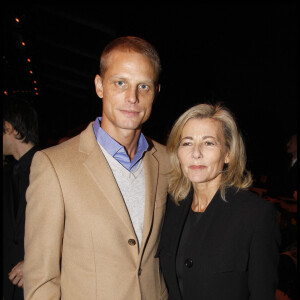 Arnaud Lemaire et Claire Chazal - People au défilé Haute Couture été 2011 Christian Dior au musée Rodin à Paris le 24 janvier 2011