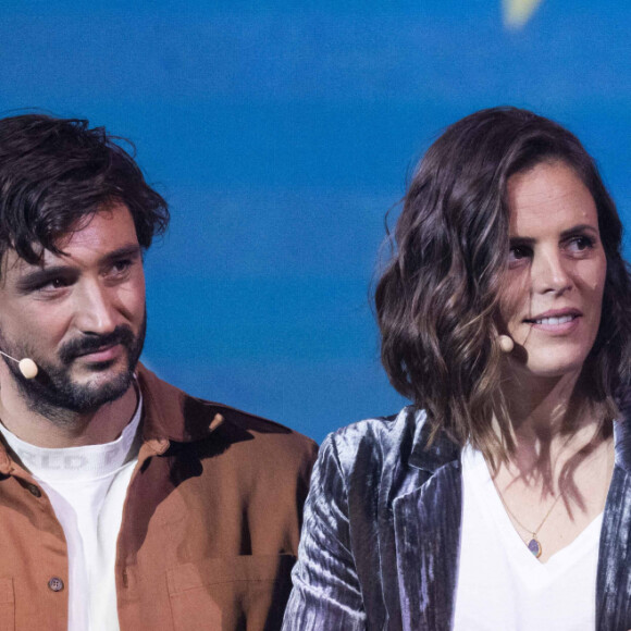 Exclusif - Jeremy Frerot et sa femme Laure Manaudou, Laury Thilleman - Surprises - Enregistrement de l'émission "La Chanson secrète 11" à Paris, diffusée le 24 juin sur TF1. Après le succès des précédentes éditions, " LA CHANSON SECRETE ", présentée par N.Aliagas et produite par DMLS TV, revient sur TF1. 8 artistes ne savent rien de ce qui va se passer pour eux ! Ils ont accepté de jouer le jeu, de se laisser totalement surprendre, émouvoir, parfois même déstabiliser car ils vont découvrir en même temps que les téléspectateurs une surprise : une chanson qui leur est chère revisitée et réinterprétée par un artiste. Des mises en scène spectaculaires au service de l'émotion... Et des émotions fortes pour l'artiste assis dans le fauteuil grâce à la venue sur le plateau de proches et d'invités inattendus. Les téléspectateurs seront aux premières loges pour vivre ces moments d'intimité musicale rare. Dans ce nouveau numéro, un couple rare en télévision, un chef étoilé, un invité piégé venu pour répéter une surprise à un autre guest sans s'attendre à être lui-même invité dans le fauteuil, des participants exceptionnels tels que le frère d'un guest pour la première fois en France... © Cyril Moreau / Bestimage 