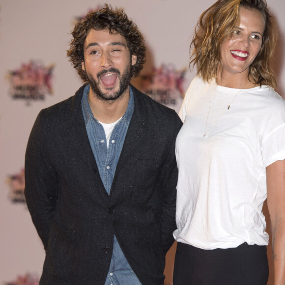 Laure Manaudou et son compagnon Jérémy Frérot - Arrivées à la 17ème cérémonie des NRJ Music Awards 2015 au Palais des Festivals à Cannes, le 7 novembre 2015. 