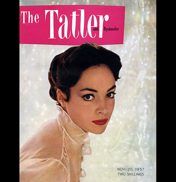 Natasha Parry, épouse de Peter Brook, sur la couverture du magazine Tatler en 1957