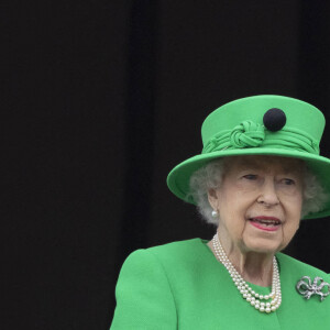 La reine Elisabeth II d’Angleterre - Jubilé de platine de la reine Elisabeth II d'Angleterre à Bukingham Palace à Londres, le 5 juin 2022.  Queen Elizabeth, "The Platinum Jubilee Pageant" to mark the 70th anniversary of the Queen's reign at Buckingham Palace, London, UK, 5 June 2022. ( DANA-No: 02332966 ) 