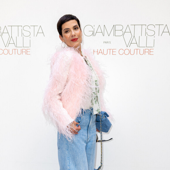 Cristina Cordula - Les célébrités au photocall du défilé de mode Haute-Couture automne-hiver 2022-2023 "Giambattista Valli" à Paris le 4 juillet 2022 © Olivier Borde / Bestimage