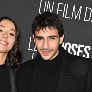 Suzanne Jouannet (habillée en Céline) et Ben Attal - Avant-première du film "Les Choses Humaines" au cinéma UGC Normandie à Paris le 23 novembre 2021. © Coadic Guirec/Bestimage 