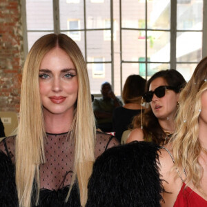 Veronica Ferraro, Chiara Ferragni, Valentina Ferragni, Leonie Hanne - Front Row du défilé de mode Haute-Couture automne-hiver 2022-2023 "Alexandre Vauthier" à Paris le 5 juillet 2022. © Veeren / Christophe Clovis / Besimage