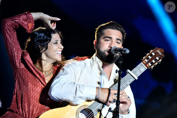 Kendji Girac - Enregistrement de l'émission "La Chanson de l'Année 2022" à Toulon. © Bruno Bebert / Bestimage