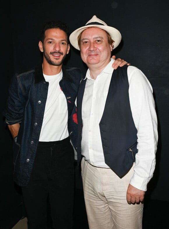 Exclusif - Vincent Dedienne et Michel Fau - 100e du spectacle de Vincent Dedienne "Un soir de gala" aux théâtre Marigny à Paris, le 27 juin 2022. © Coadic Guirec/Bestimage