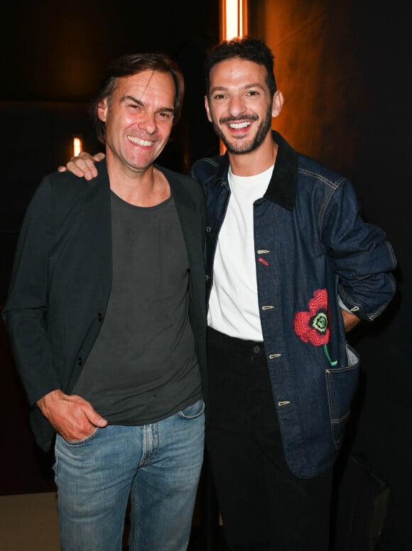 Exclusif - Sébastien Thiery et Vincent Dedienne - 100e du spectacle de Vincent Dedienne "Un soir de gala" aux théâtre Marigny à Paris, le 27 juin 2022. © Coadic Guirec/Bestimage