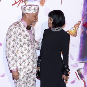 Janet Jackson et Christian Louboutin lors du Bal de la Rose 2022 au Sporting Club de Monaco en faveur de la Fondation Princesse Grace le 8 juillet 2022. © Cyril Moreau / Pool Monaco / Bestimage