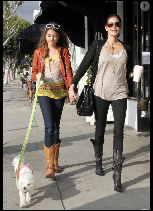 Teri Hatcher et sa fille à Los Angeles le 4 février 2010