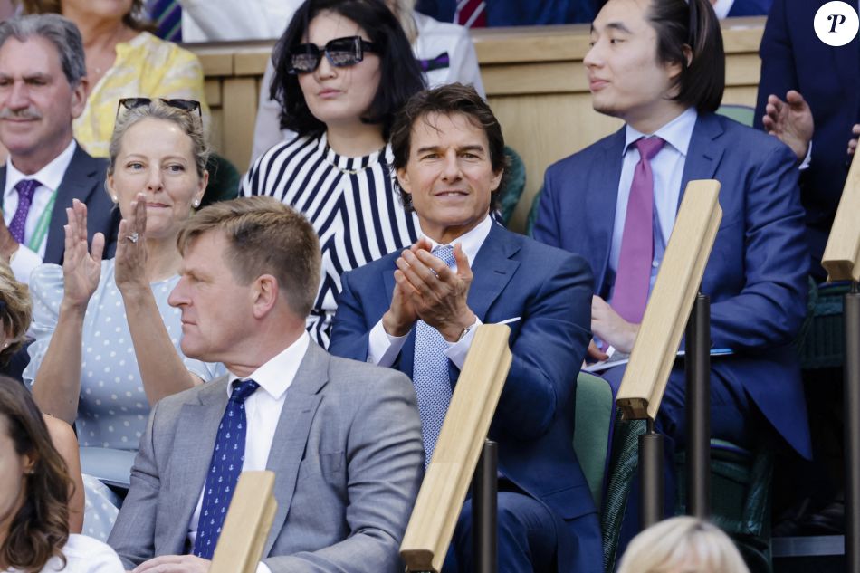 Tom Cruise dans les tribunes lors de la finale dame du tournoi de