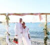 Exclusif - Soirée du mariage de Christine Bravo et Stéphane Bachot sur la plage du restaurant Marinella à l'Ile Rousse en Corse © Dominique Jacovides / Bestimage