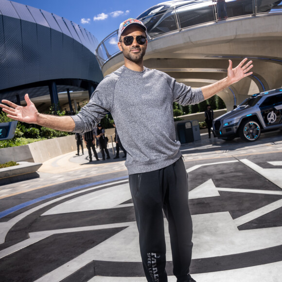 Tony Parker à Disneyland Paris le 10 juillet 2022.