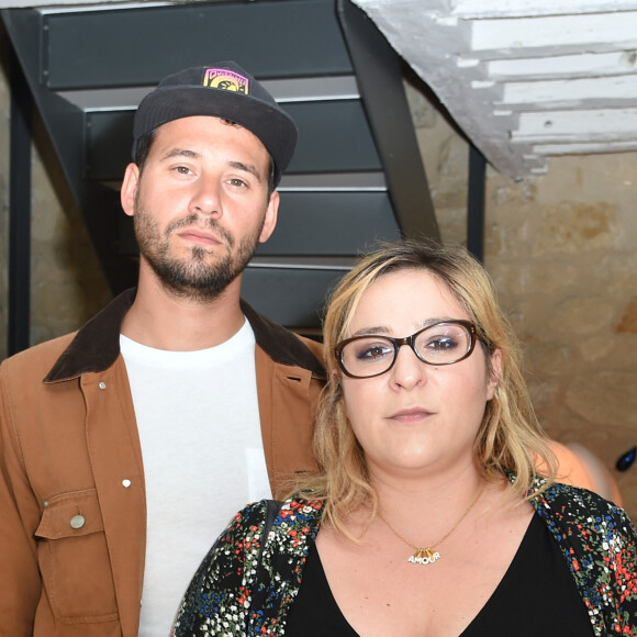 Marilou Berry et son compagnon Alexis (Le Diamantaire artiste street art) - Soirée de lancement de l'appareil photo Instax SQ6 de Fujifilm à l'Instax Square House à Paris le 24 mai 2018. © Giancarlo Gorassini/Bestimage