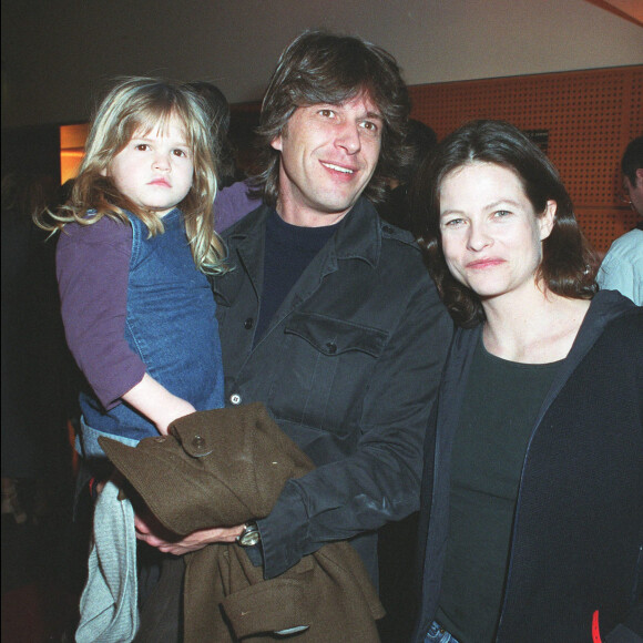Charlotte Valandrey, son mari et sa fille Tara.