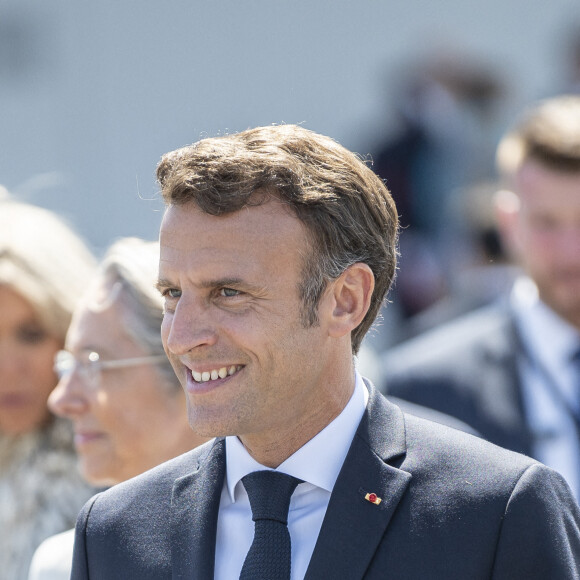 Le président Emmanuel Macron lors du défilé militaire du 14 Juillet à Paris. © Eliot Blondet / Pool / Bestimage