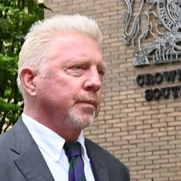Boris Becker et sa compagne Lilian de Carvalho se rendent au tribunal "Southwark Crown Court" pour le derbnier du jour du procès pour fraude fiscale de Boris Becker. Il encourt jusqu'à 7 ans de prison ferme. Londres, le 29 avril 2022.