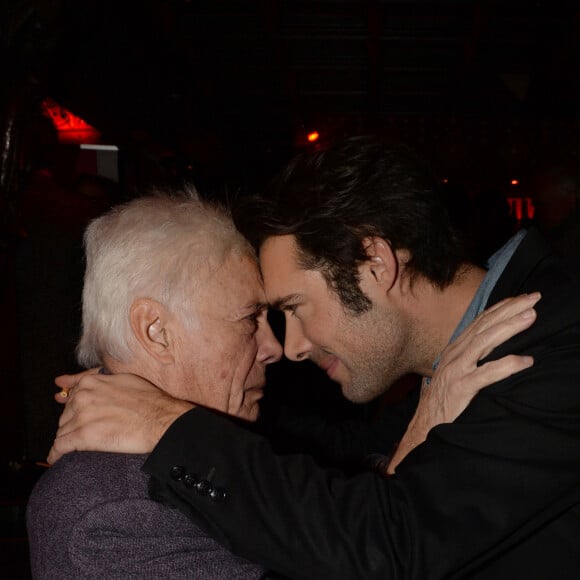 Guy Bedos et son fils Nicolas Bedos - After-party du film "Mr & Mme Adelman" au Raspoutine à Paris, le 19 décembre 2016. © Rachid Bellak/Bestimage