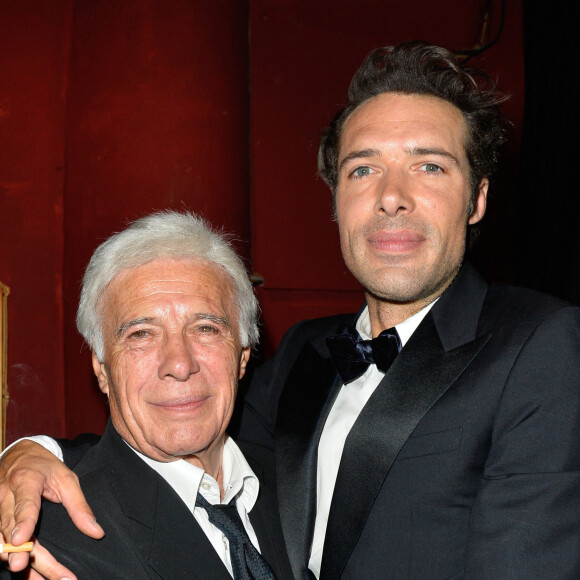 Guy Bedos et son fils Nicolas Bedos - 29ème cérémonie des Molières 2017 aux Folies Bergère à Paris le 29 mai 2017. © Coadic Guirec/Bestimage 