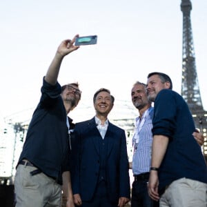 Exclusif - Stéphane Bern - Backstage de l'enregistrement de l'émission "Le concert de Paris" à la Tour Eiffel pour le 14 Juillet à Paris © Tiziano da Silva-Pierre Perusseau / Bestimage