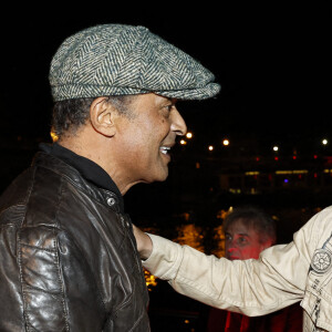 Exclusif - Joalukas Noah avec son père Yannick Noah lors de la soirée d'anniversaire de Joalukas Noah, fils de Yannick Noah et Isabelle Camus, pour ses 18 ans à Paris le 10 juin 2022. © Cyril Moreau / Bestimage 