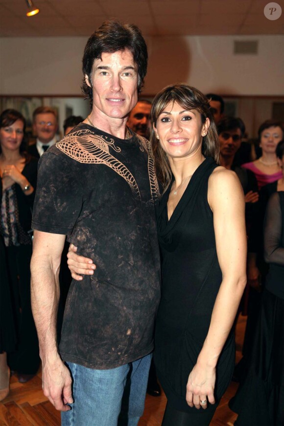 Ron Moss, alias Ridge Forester dans Amour, Gloire et Beauté, répète pour l'émission Dancing with the stars, à Rome, le 4 février 2010 !