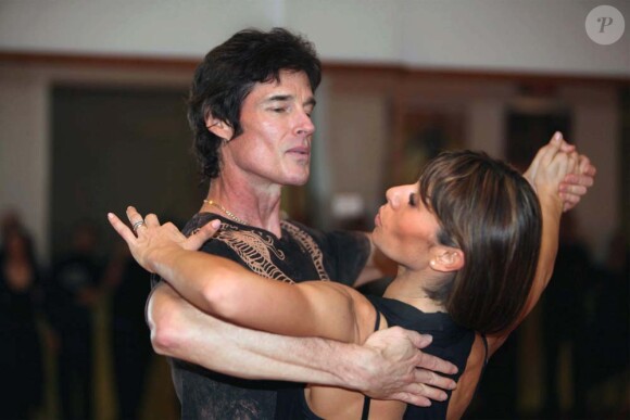 Ron Moss, alias Ridge Forester dans Amour, Gloire et Beauté, répète pour l'émission Dancing with the stars, à Rome, le 4 février 2010 !