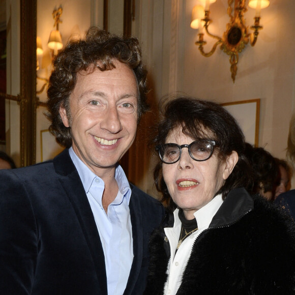 Stephane Bern et la chanteuse Dani - Traditionnelle galette des reines a l'hotel Meurice a Paris le 11 janvier 2014.