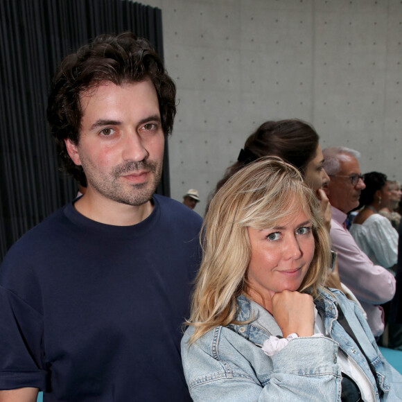 Exclusif - Hugo Vitrani et sa compagne Enora Malagré - Vernissage de l'Exposition "Une seconde d'éternité" à la Bourse de Commerce - Pinault Collection à Paris le 21 Juin 2022. © Bertrand Rindoff/Bestimage