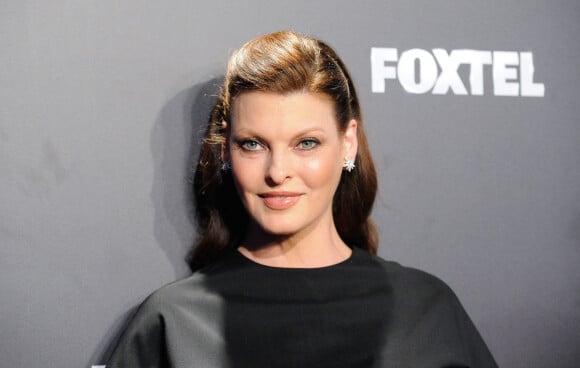 Linda Evangelista à la soirée "Foxtel Upfronts" à Sydney en Australie le 30 octobre 2014. 