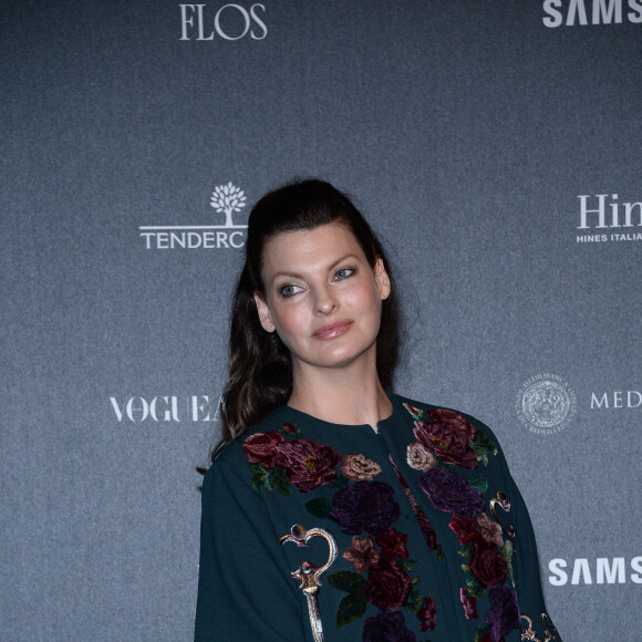 Linda Evangelista - Photocall de la soirée "Vogue 50 Archive" à Milan. Le 21 septembre 2014 