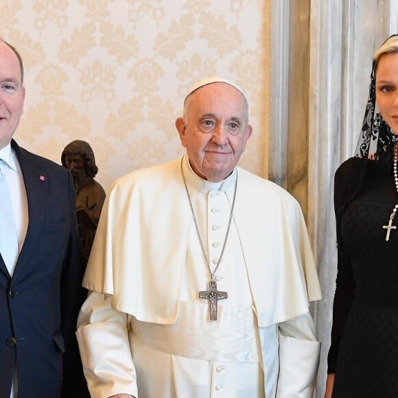 Albert et Charlène de Monaco en visite au Vatican. @ Instagram / Monaco