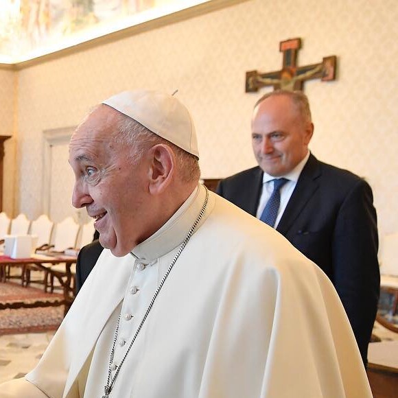 Albert et Charlène de Monaco en visite au Vatican. @ Instagram / Monaco