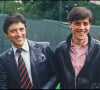 Sacha Distel avec son fils Julien à Roland Garros.