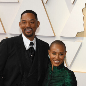 Will Smith et sa femme Jada Pinkett-Smith au photocall de la 94ème édition de la cérémonie des Oscars à Los Angeles, le 27 mars 2022. © Kevin Sullivan via Zuma Press/Bestimage 